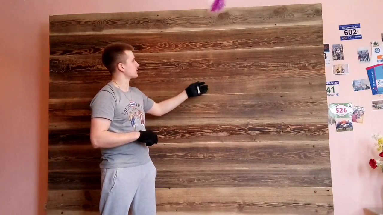 Сборка фотозоны из старой доски