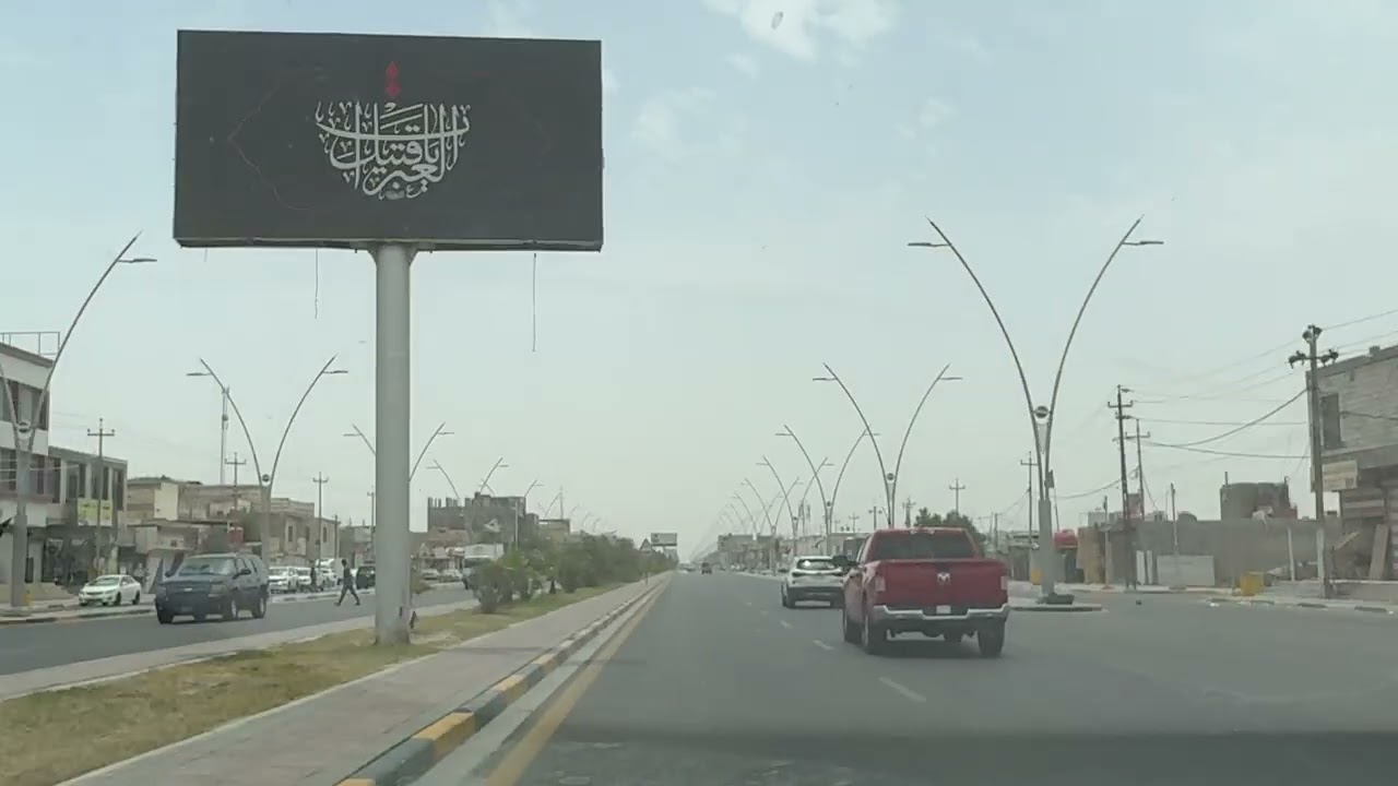 جولة بالسيارة من تقاطع القبلة إلى مجمع الامال السكني في البصرة🇮🇶2025 #shortsfeed  #travel #trending
