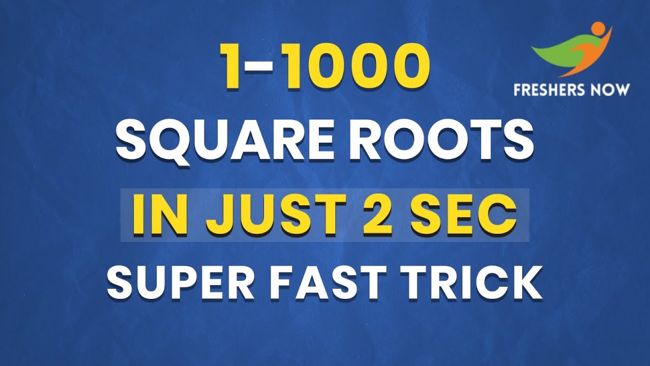 Best Square Root Tricks in Telugu: Speed Up Your Calculations