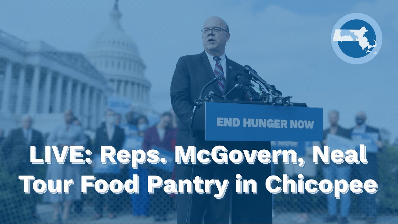 Reps. McGovern, Neal Distribute Food at Lorraine's Soup Kitchen in Chicopee, MA