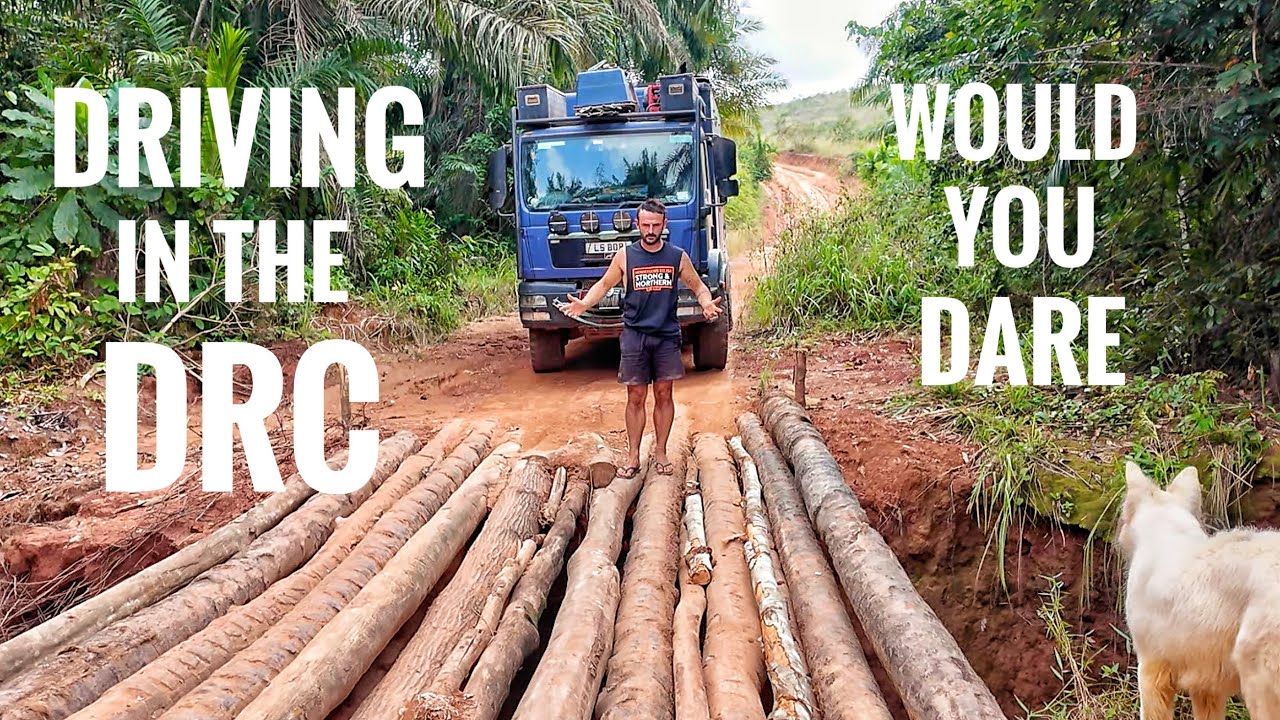 DRC - Driving over rotten bridges and stuck in the Jungle...