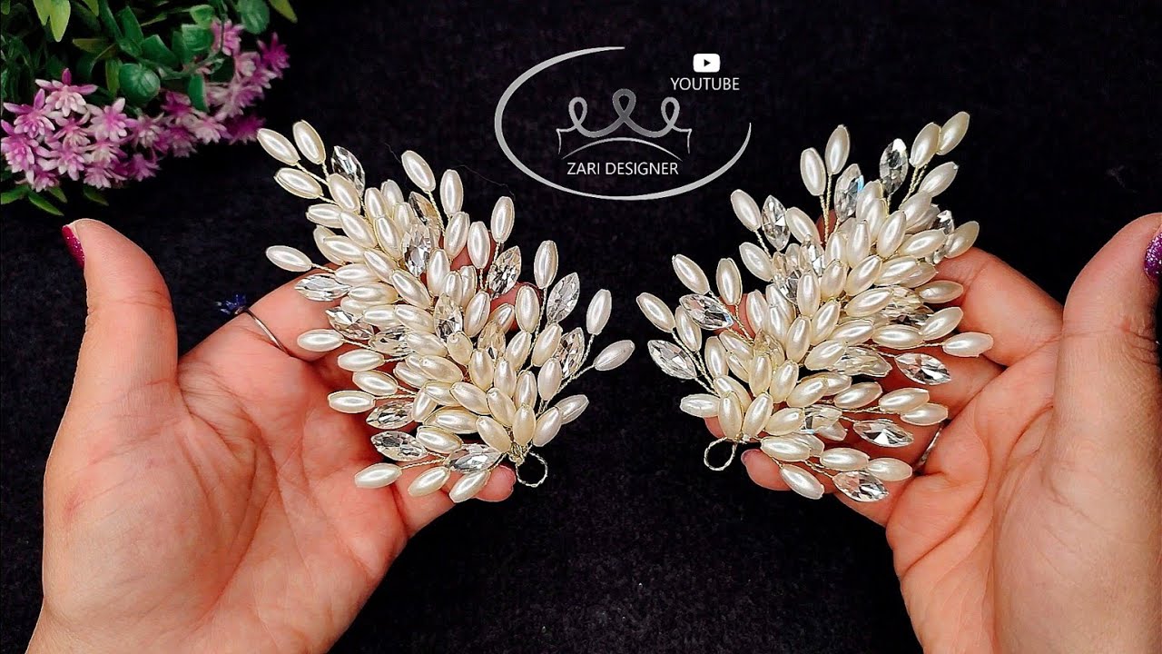 Bridal Hair DIY: Make Stunning Double-Sided Accessories Quickly and Easily🤩👑🤩
