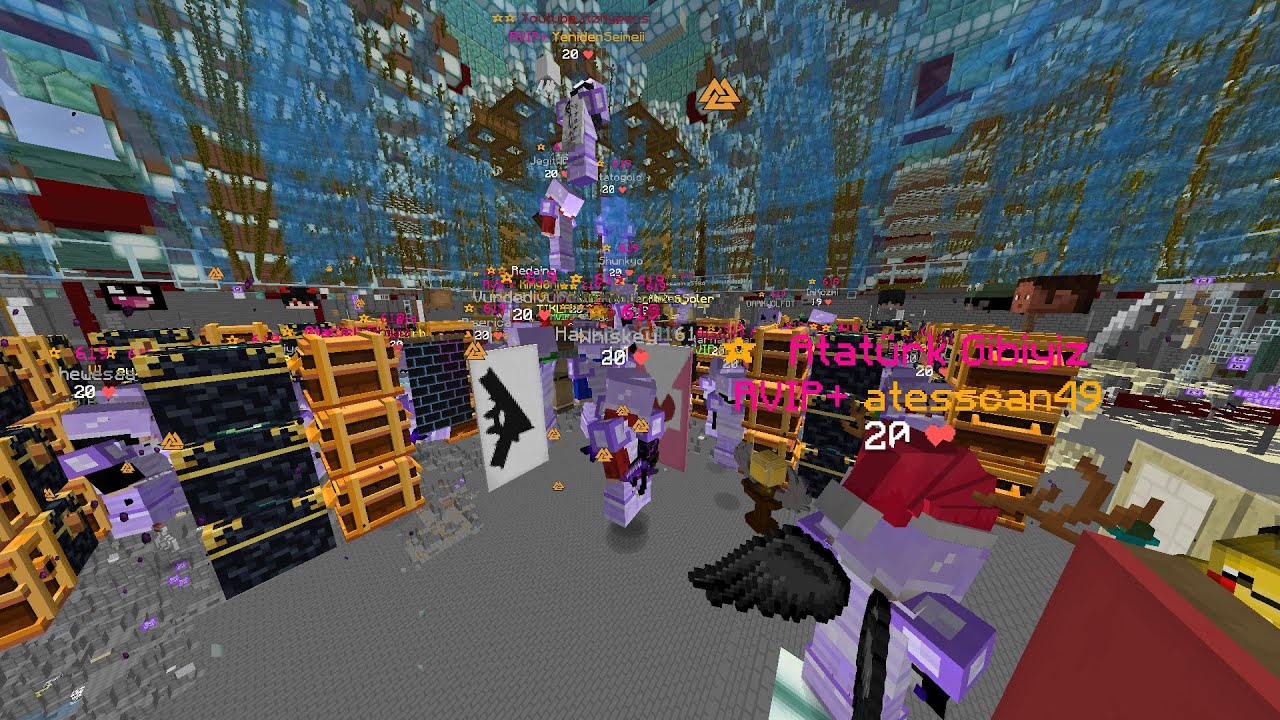 HER ŞEKİLDE EKMEK TEAM PARÇALAMA PVP - craftrise survival ametist discord.gg/619x