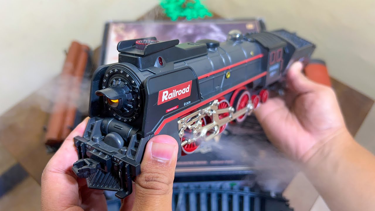 Vintage Steam Train Railroad Unboxing & Assembling - ASMR Satisfying DS World Miniature