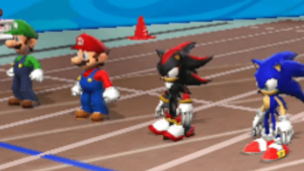 Mario & Sonic at the Olympic Games - 100m (All Characters)