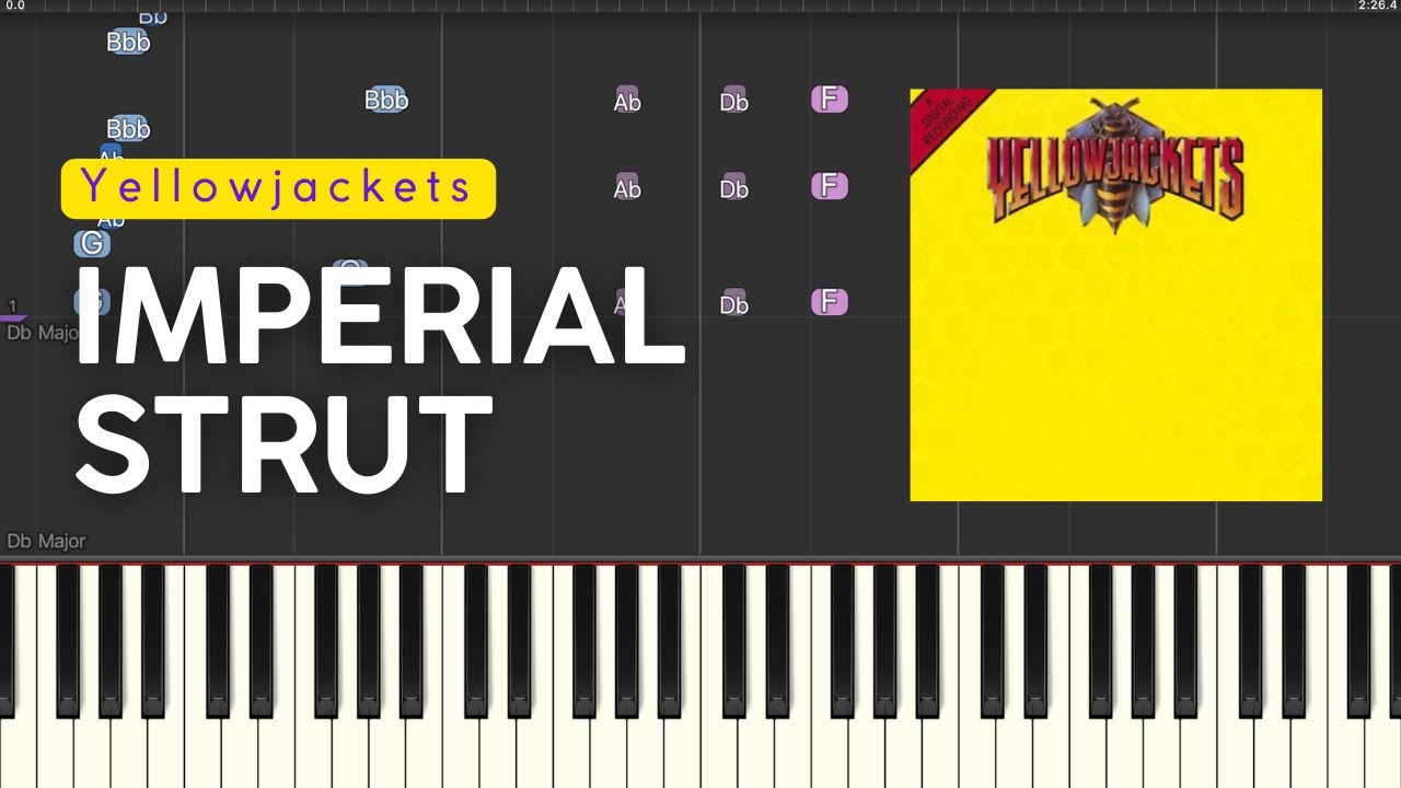Imperial Strut – Yellowjackets | Piano Solo Synthesia Tutorial