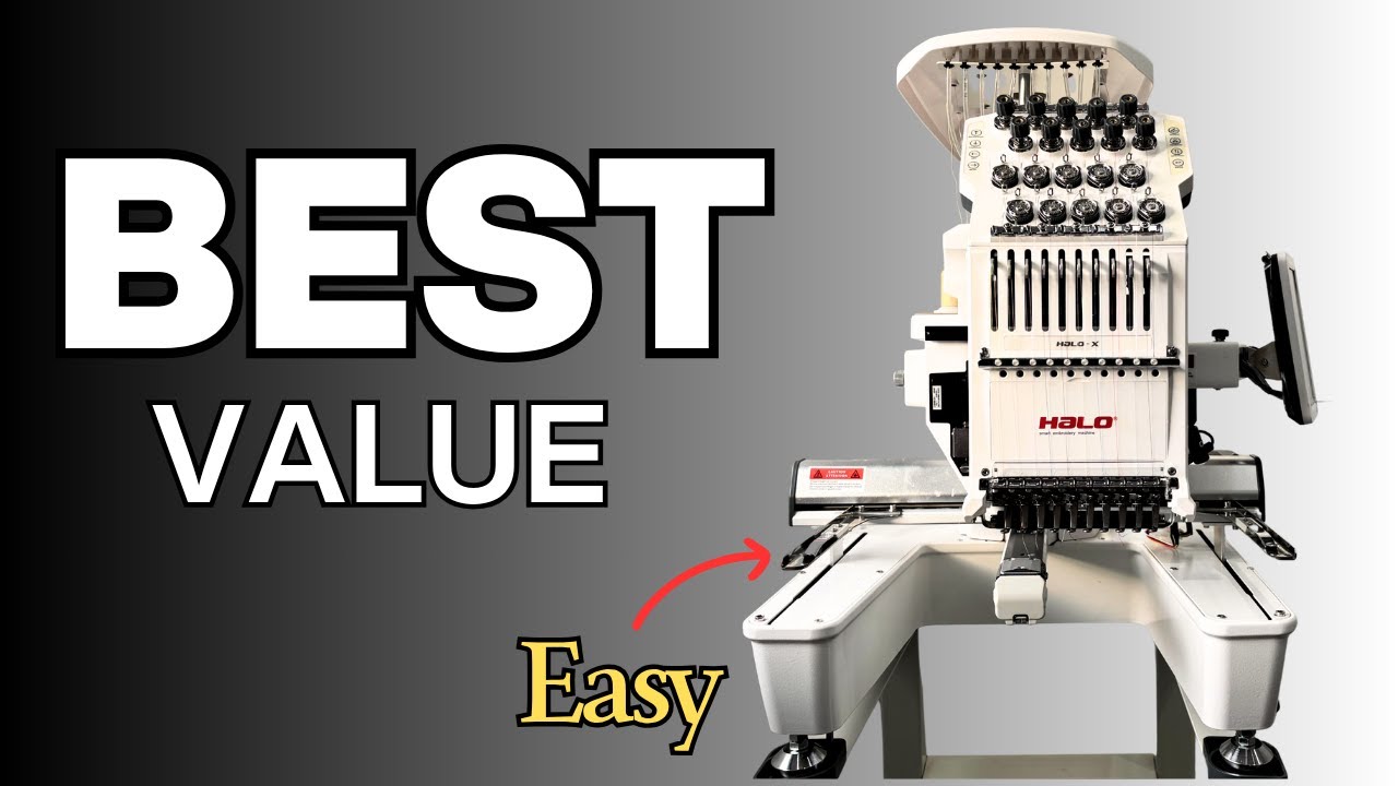 Best Multineedle Embroidery Machine for Beginners 2025 | My Honest Halo X Review!