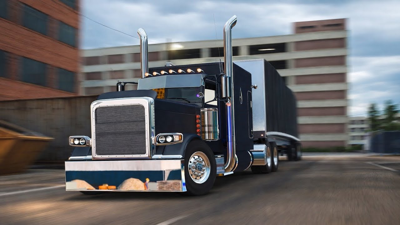 Relaxing ATS Night Drive | Pizzstar 389 — Serial Black Detroit Diesel 