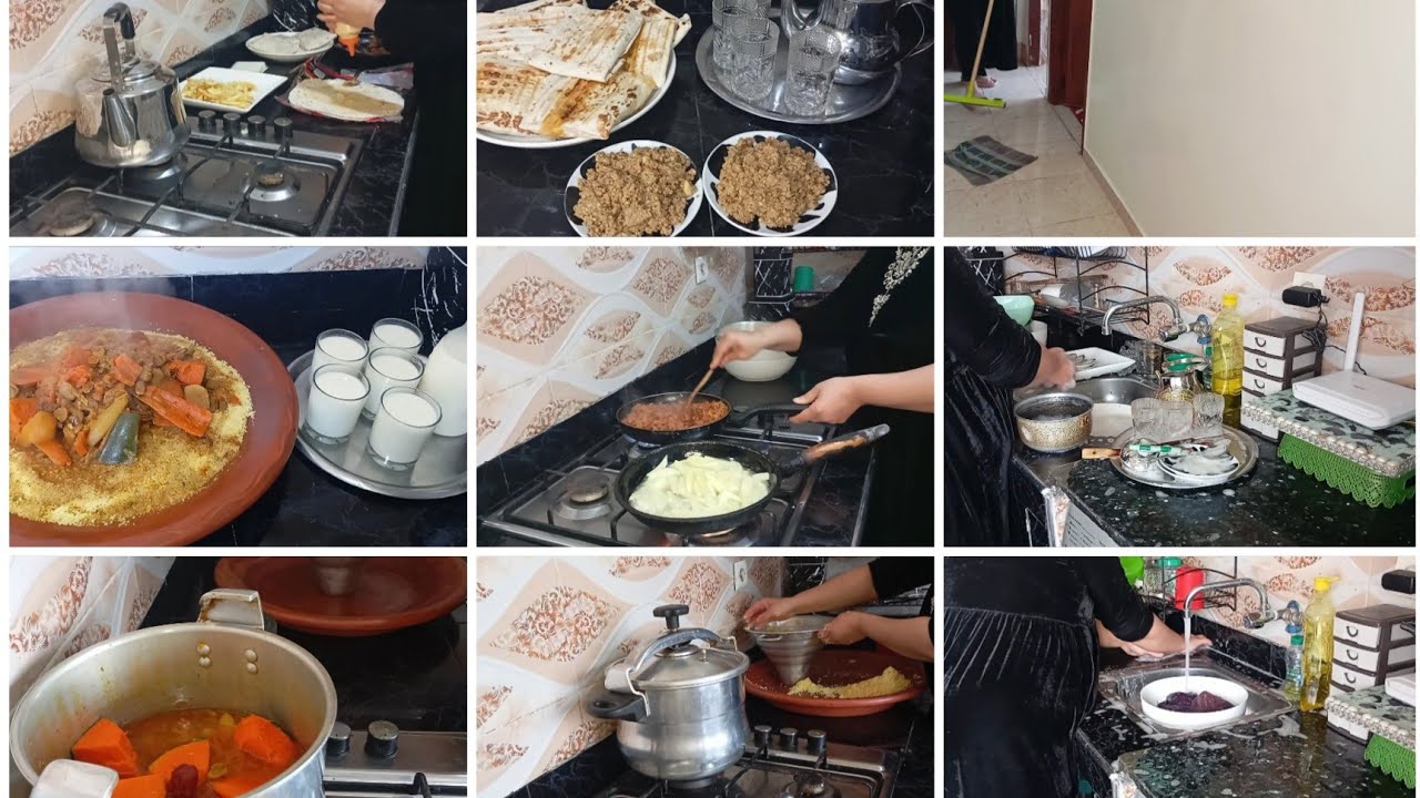 صباح النشاط والطاقة الاجابية 😍 روتين يوم الجمعة طاكوس منزلي رائع جربوه مغاديش تندمو 😋
