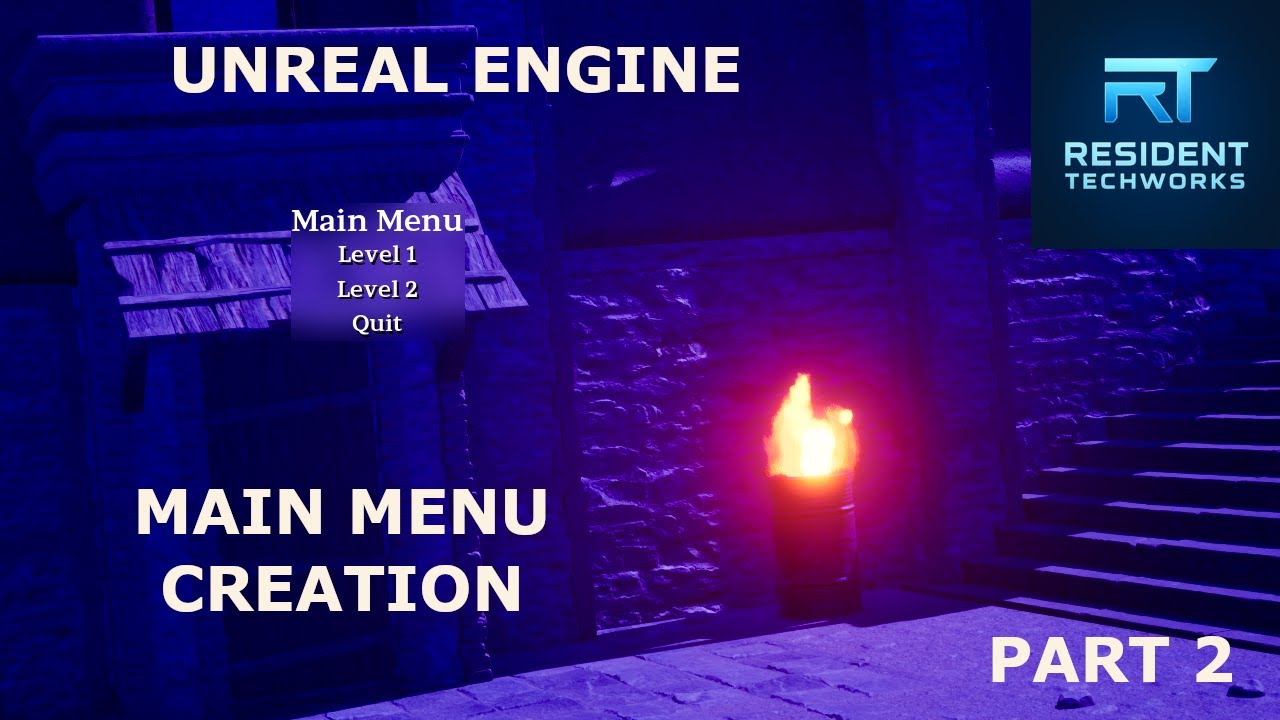 UE - Unreal Engine - Main Menu Creation (Video2)