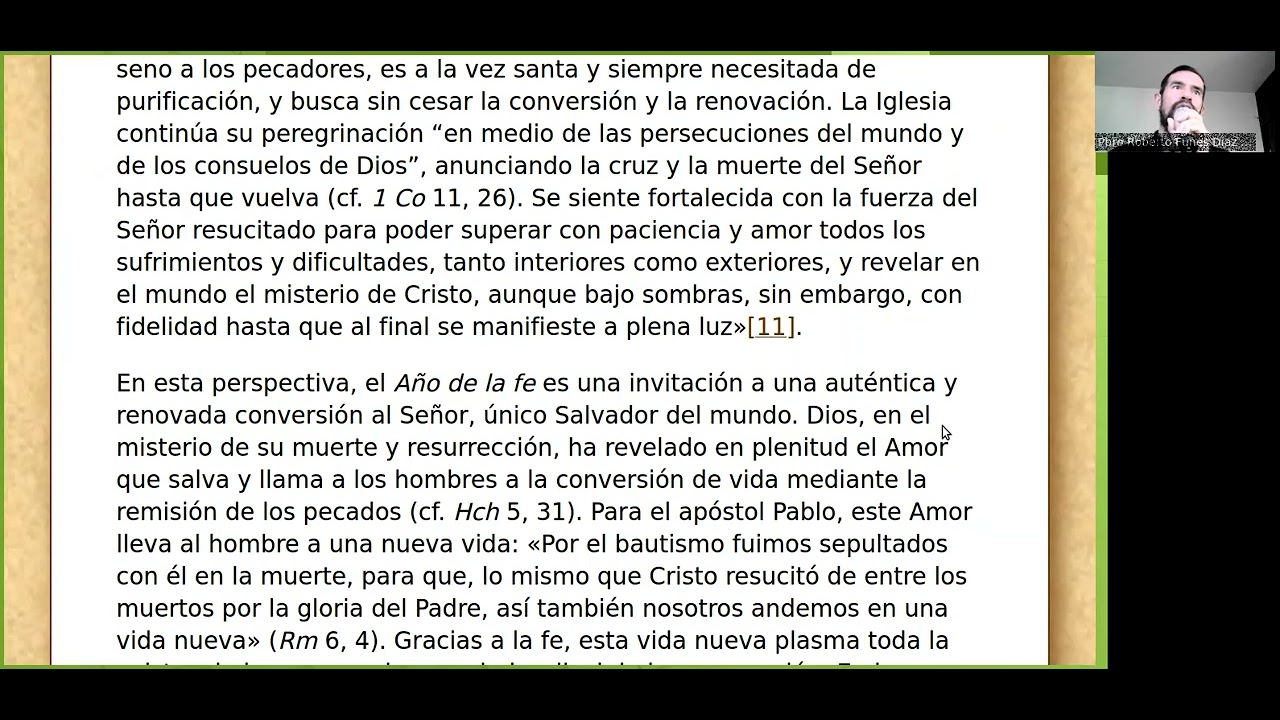 Porta Fidei, Benedicto XVI. TEXTO COMPLETO. Lectura humana.