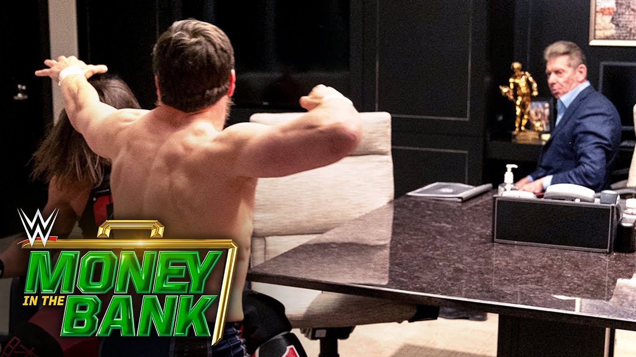 AJ Styles and Daniel Bryan brawl in Mr. McMahon&rsquo;s office: WWE Money in the Bank 2020 (WWE Network)
