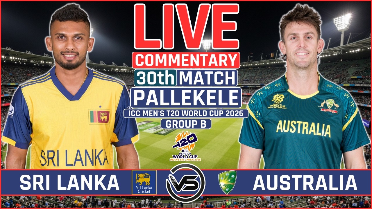 T20 World Cup Live: Australia vs Sri Lanka Live Cricket Match Today | AUS vs SL Live Commentary