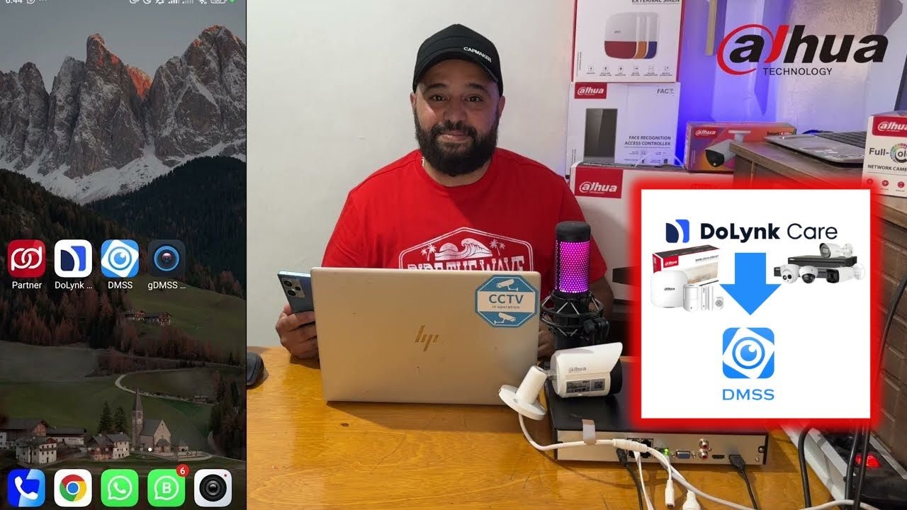 تطبيق لازم يكون عندك ايلا مجالك هو كاميرات المراقبة Dolynk care