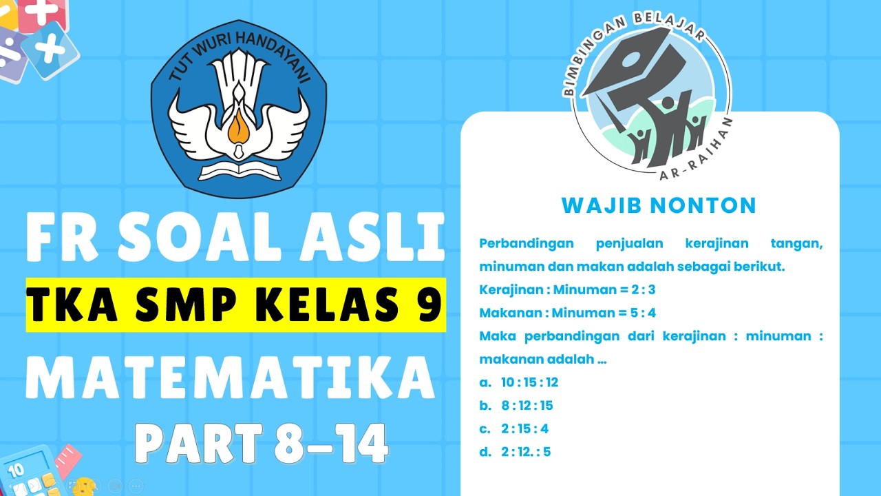 [FR SOAL ASLI ] WAJIB NONTON SIH ! SOAL ASLI TKA SMP MATEMATIKA 2026 | REQUEST NETIZEN 13 APRIL