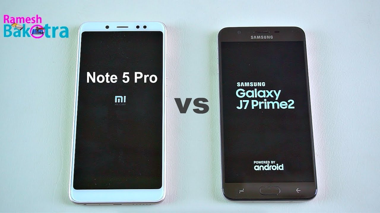 Samsung Galaxy J7 Prime 2 vs Redmi Note 5 Pro Speed and Camera Compare