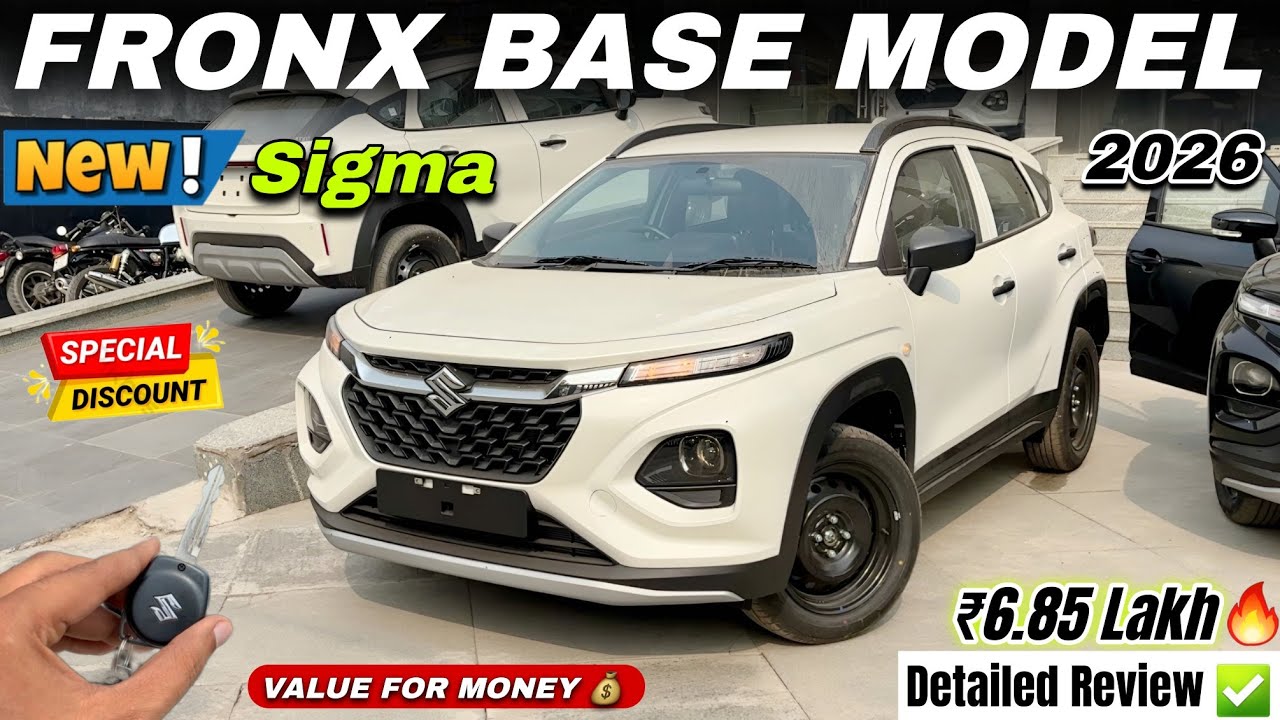 2026 Updated Maruti Fronx Sigma Detailed Review ✅ | Fronx Sigma Base Model New Price & Features 🔥