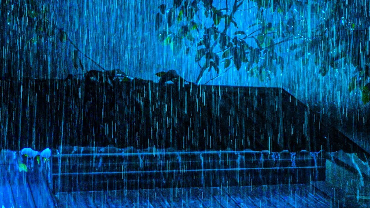 Avoid the Sleep Deprivation Epidemic | Heavy Rain & Thunder at Night for a Good Night's Sleep