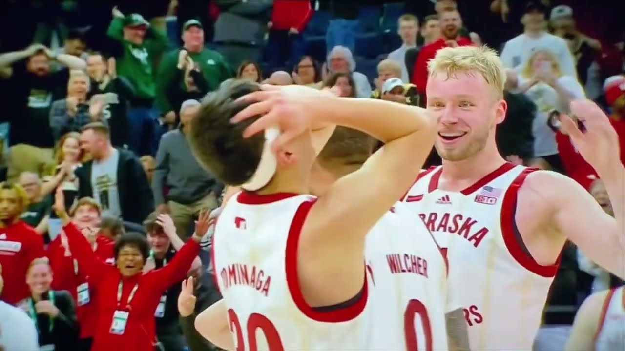 Keisei Tominaga ridiculous step back buzzer beater Three Nebraska Husker Men’s Basketball 3/15/24