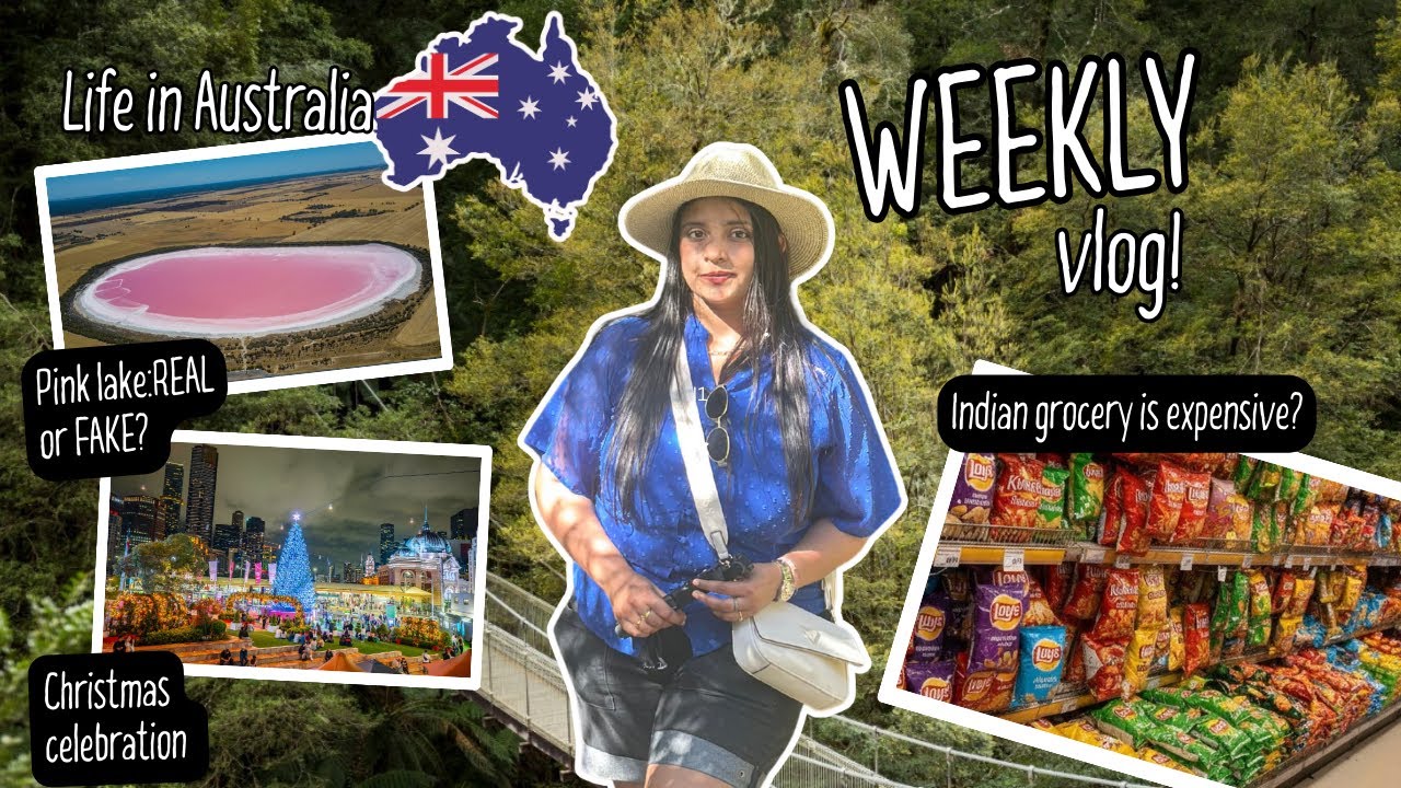 CHRISTMAS, GROCERY SHOPPING and PINK LAKE || Indian Living in Australia 🇦🇺 