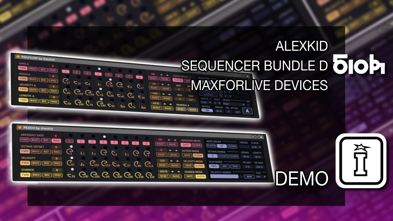 DEMO - Sequencer Bundle D - MaxforLive Sequencers for Ableton Live by Alexkid