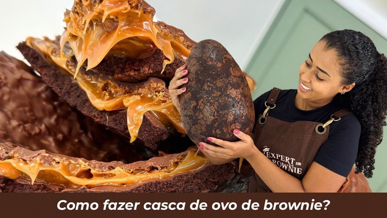 Como fazer casca de ovo de Brownie?