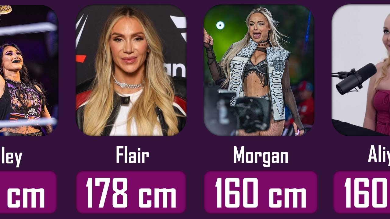 Top 10 Tallest WWE Female Wrestlers | WWE's ULTIMATE Height Comparison 📏