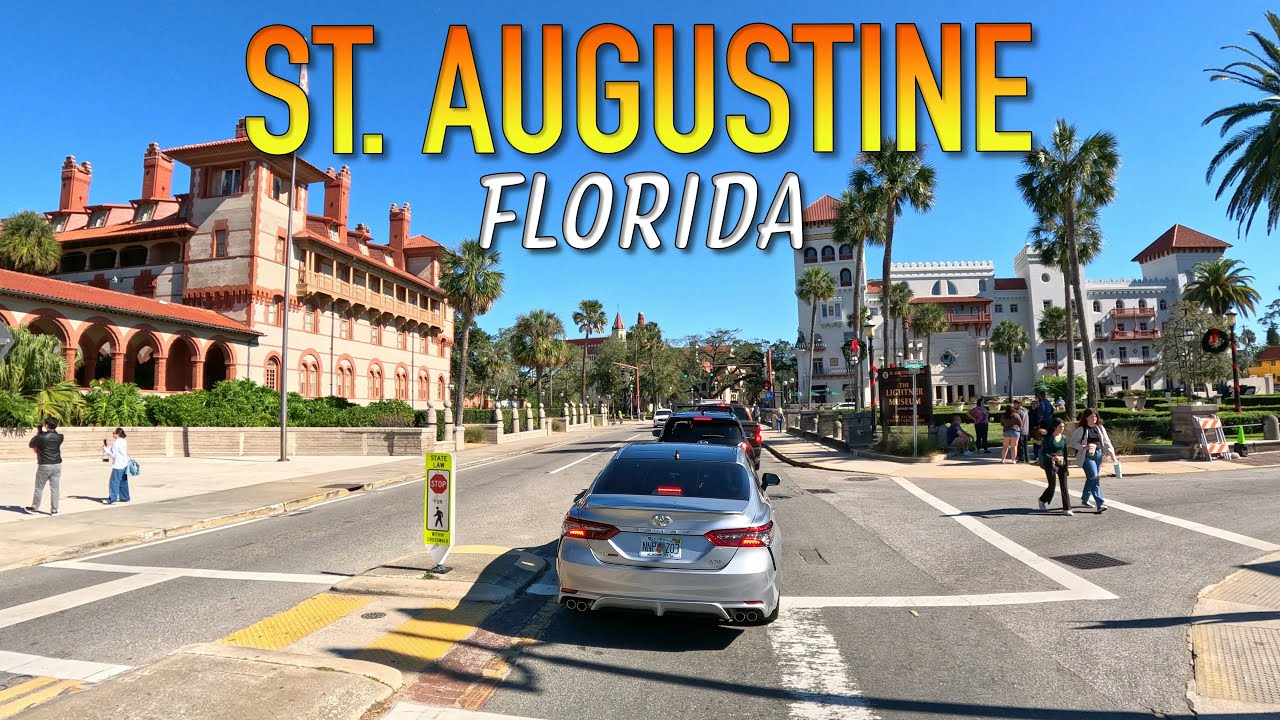 St Augustine Florida Driving Through