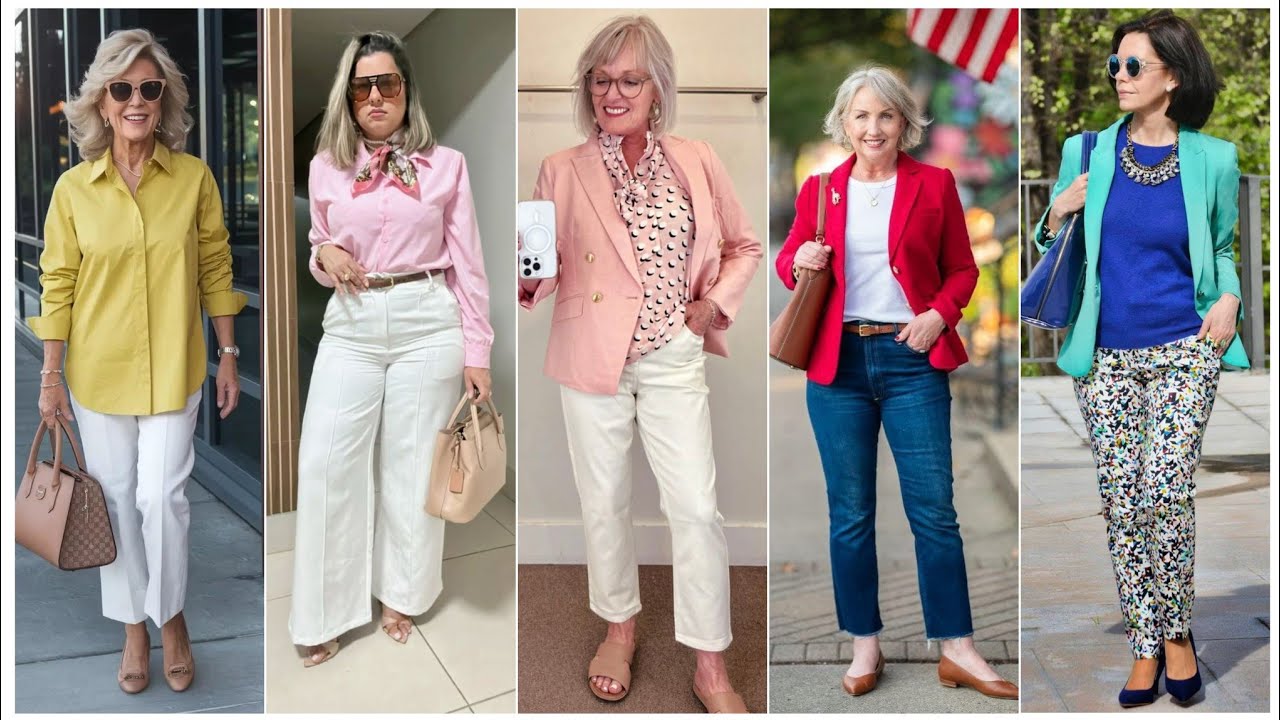 Natural Older Women OVER 50 60 70 | Summer Fashion 2025 For Women #womenoutfitsideas