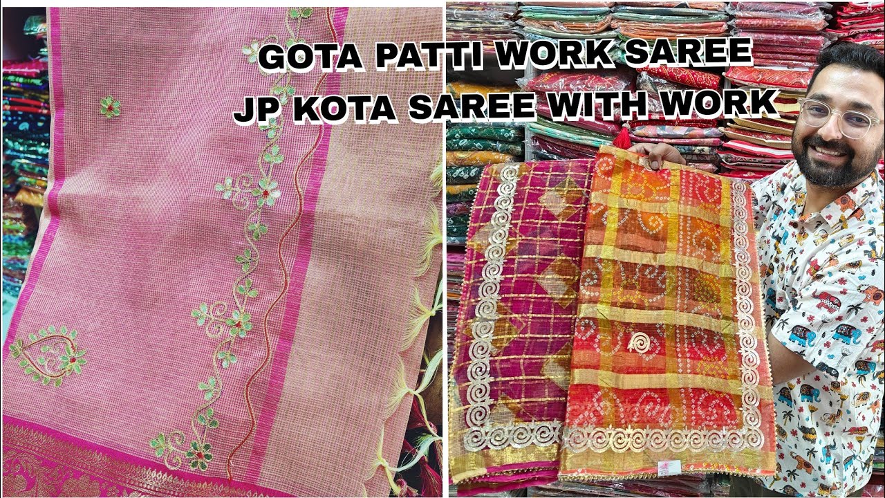 Original Gota Patti Sarees | Kota Doria & Zari Kota Sarees | Premium Jaipur Cotton Bedsheets