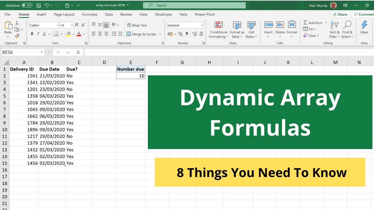 Dynamic Array Formulas in Excel - 8 Things You Need to Know