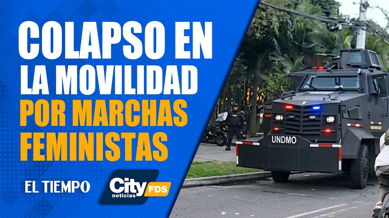 #CityNoticias 15 de marzo: Marchas feministas causaron colapso en la movilidad en Bogotá