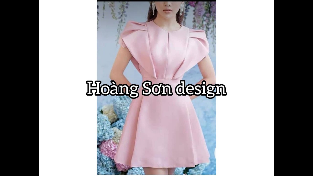 Dạy cắt may:hướng dẫn cách cắt đầm cổ tròn tay liền bổ mảnh theo mẫu (Mẫu 22 T7)|Hoàng Sơn design