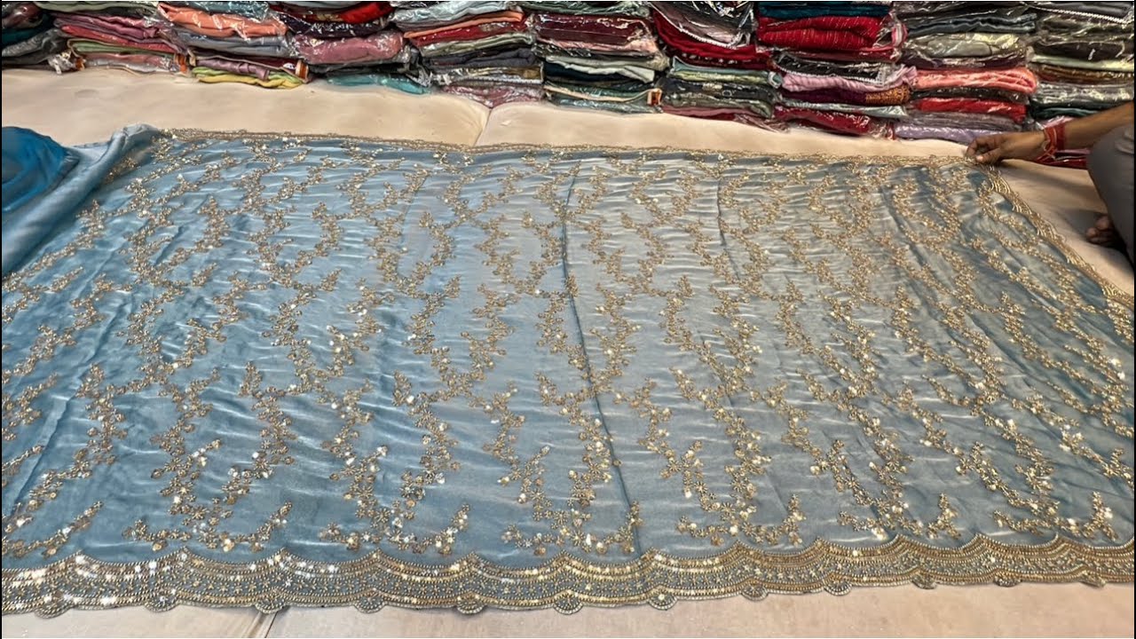 chickpet Bangalore wholesale fancy designer sarees||Single saree courier available