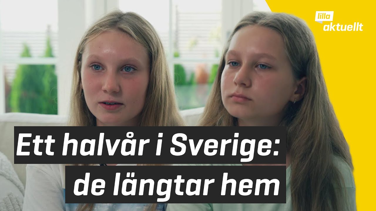 Sofiia och Emiliia längtar hem till Ukraina | Lilla Aktuellt