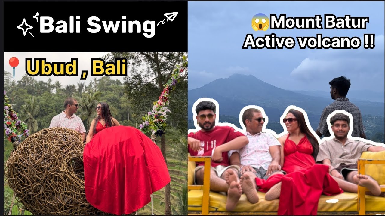Most Iconic, High- Altitude Bali Swing |📍Ubud , Bali vlog| Ubud Palace, Mount Batur | 