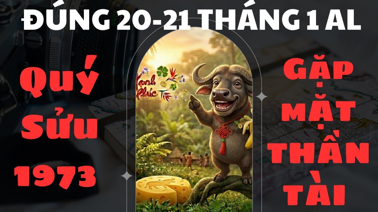 ĐÚNG 20-21 THÁNG 1 ÂL CON GIÁP QUÝ SỬU 1973 GẶP MẶT THẦN TÀI VẬN MAY KHỞI ĐỘNG GẶT HÁI THÀNH CÔNG