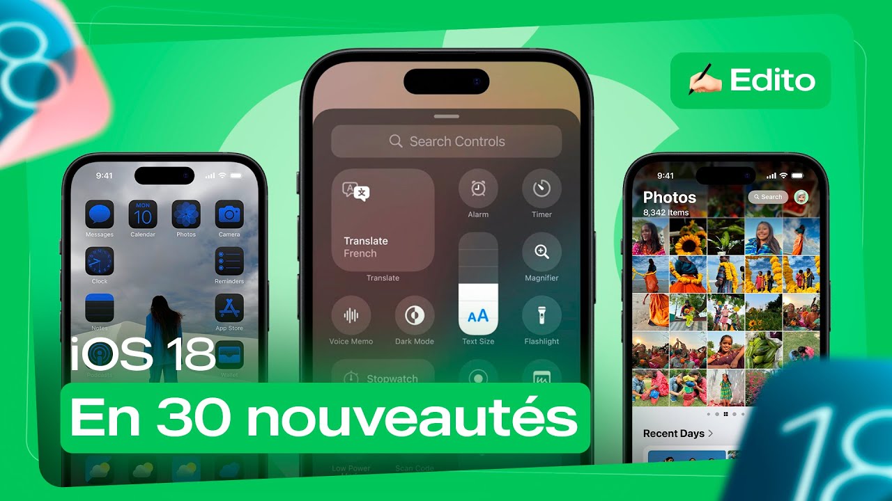 iOS 18 : les 30 meilleures NOUVEAUTÉS pour votre iPhone (15 secrètes)