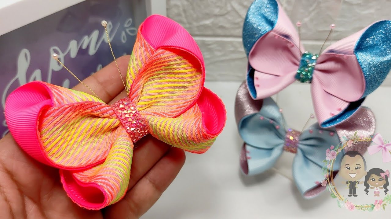 Laço Borboleta na fita n9. Dica para iniciantes 🎀