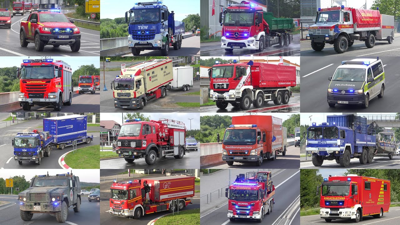 [FAST 5 STUNDEN EINSATZFAHRTEN] - Hochwasser-Katastrophe in Nordrhein-Westfalen & Rheinland-Pfalz -