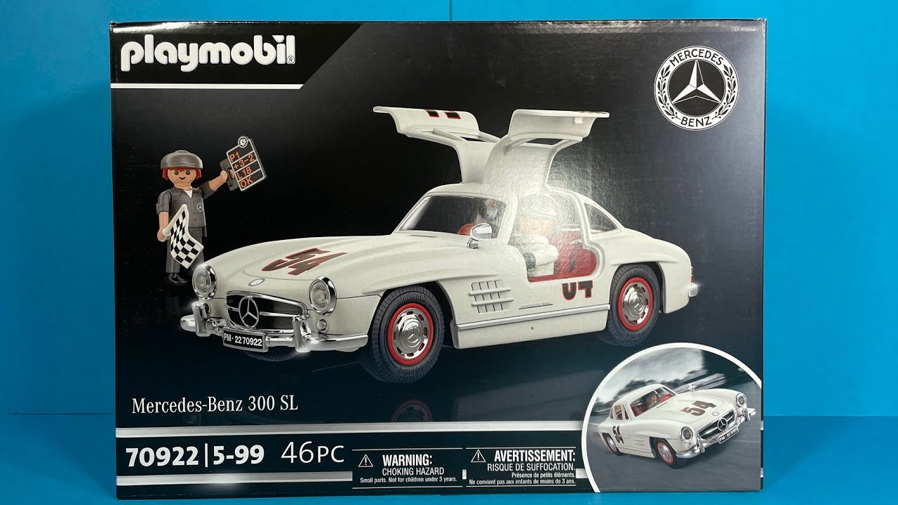 Unboxing Playmobil Mercedes-Benz 300 SL Flügeltürer | 70922 | Auspacken | Familie Wassermann