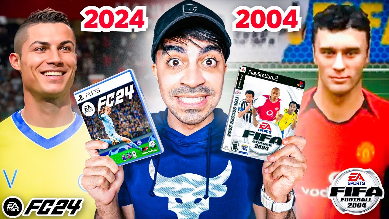 جربت رونالدو في اول جزء من فيفا 😱 !!!! في FIFA 2004 و FC 24