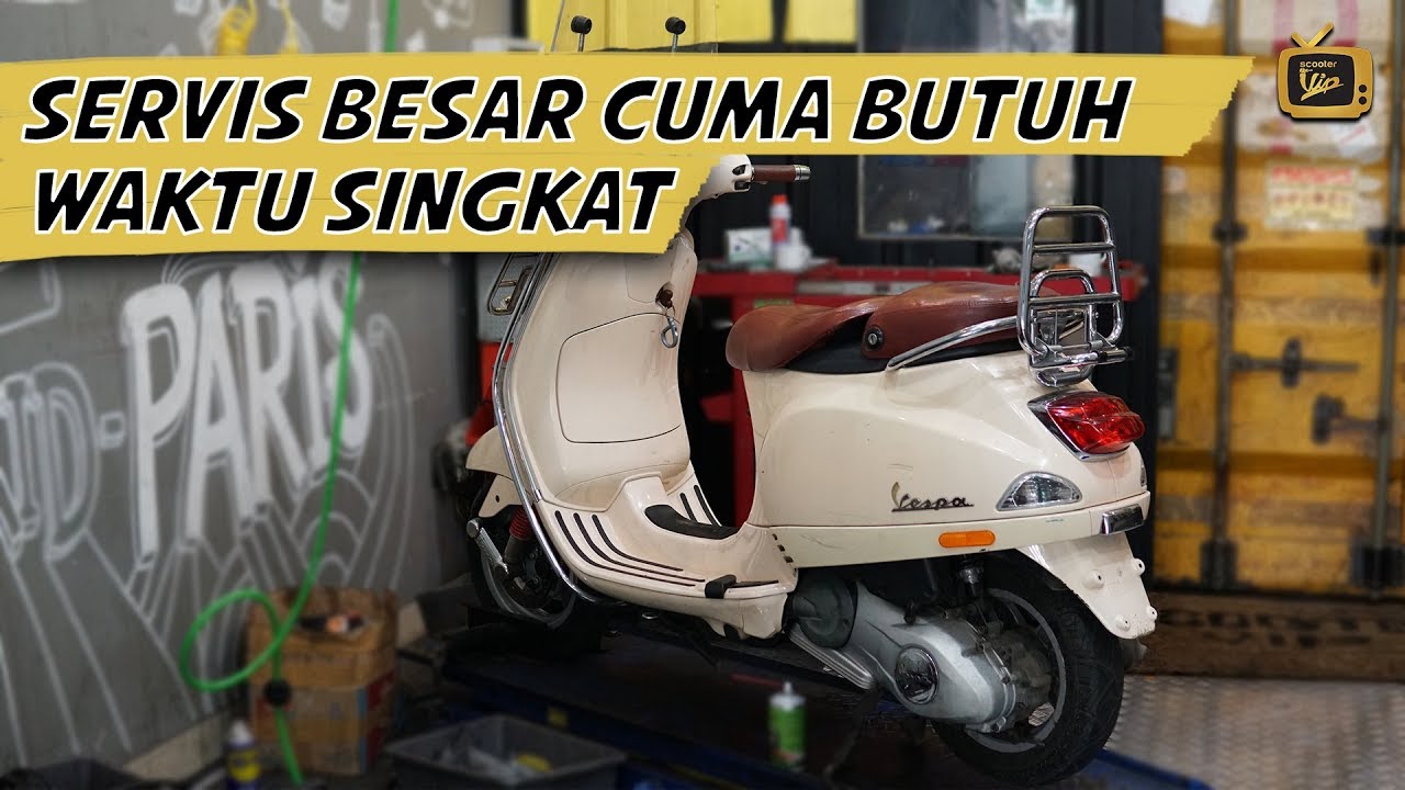 Scooter VIP : Proses Service Besar yang efektif tanpa perlu turun mesin