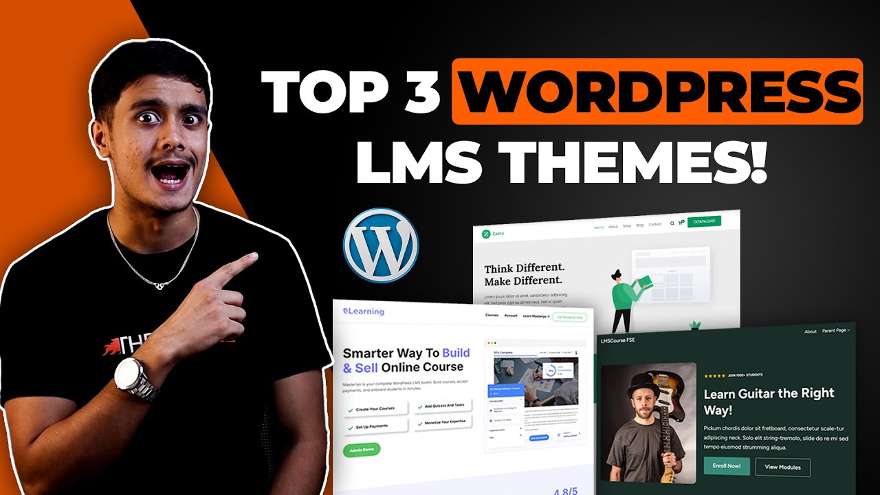 Топ-3 темы WordPress LMS / электронного обучения - 2025!