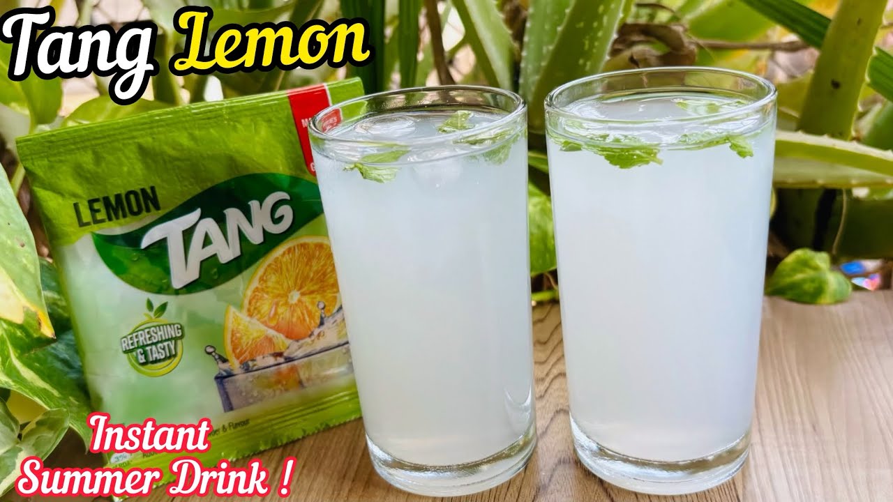 Tang Lemon Juice Recipe | Lemon Tang Recipe | How to make Tang Lemon Flavour | Tang Juice