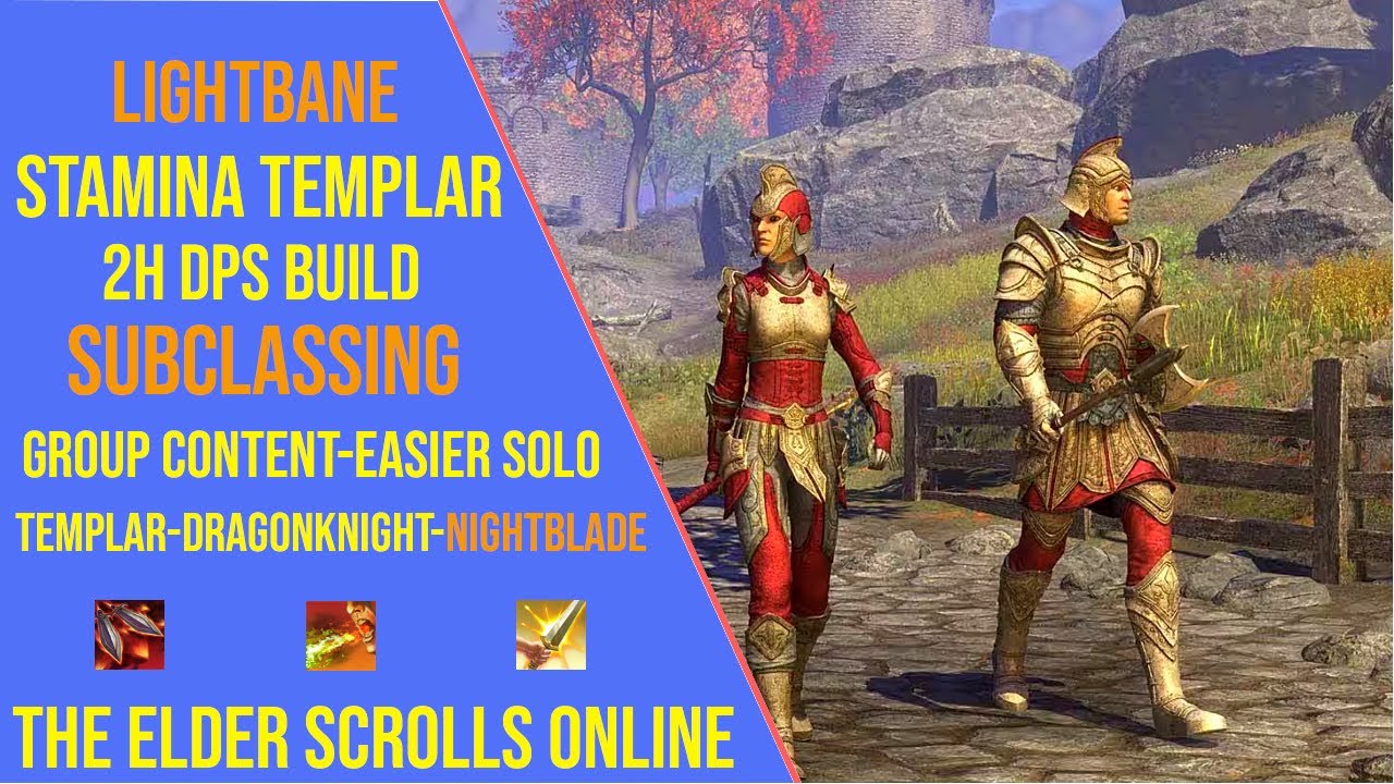 Powerful 2H Stamina Templar DPS Build for ESO Update 47 - Subclassing Build