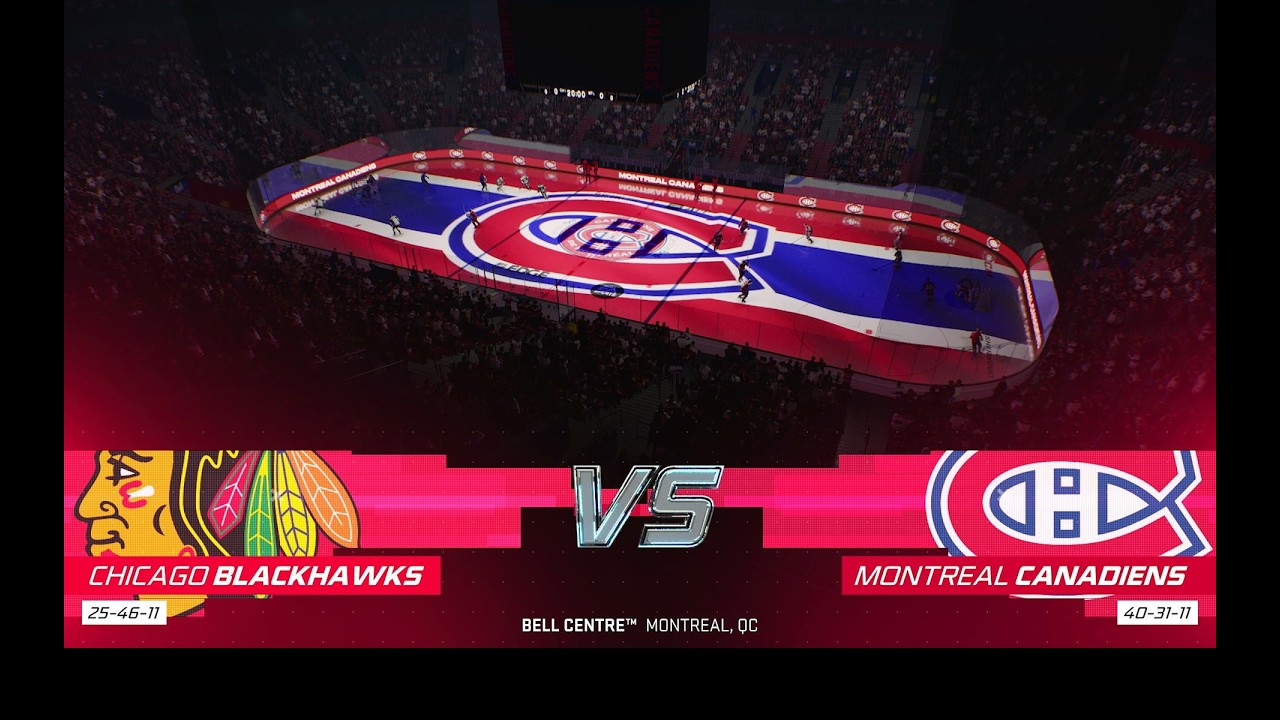 Nhl February madness round 32 Game 6 Chicago Blackhawks Vs Montreal Canadiens