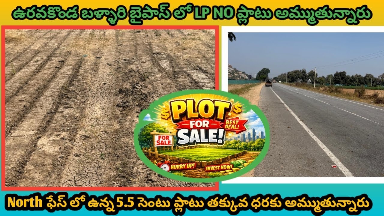 Lp Number Plots For Sale In Uravakonda (Anantapur district)❤️‍🔥 contact:-7013040253