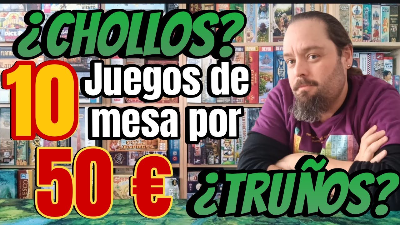 10 JUEGOS DE MESA POR 50 EUROS (¡5 Euros por juego! )