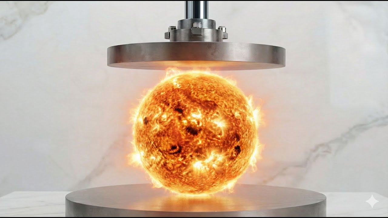 “ASMR Planet Crushing: Watch Every Planet Shatter Under a Massive Iron Press 🌍🪐”